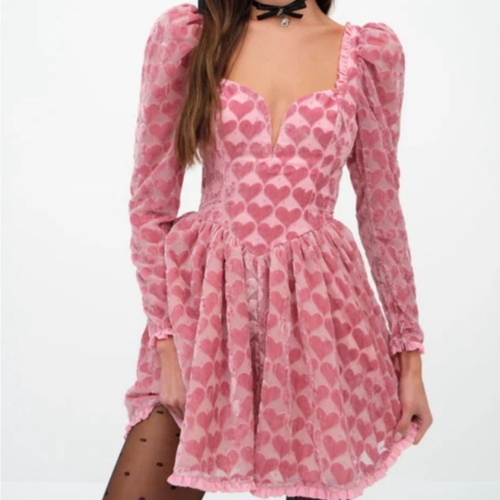 For Love and Lemons hearts dress